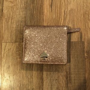 ❌SOLD❌ Kate Spade Pink Sparkle Bifold Wallet NWOT